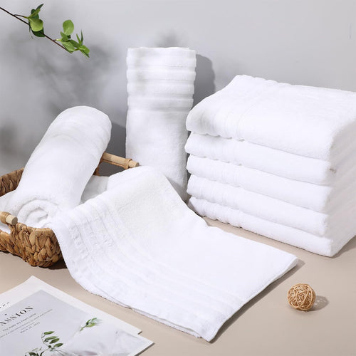 Pack of 8 Large Big Bath Towels Sheets 100% Egyptian Cotton Large Size Bathroom Towels - Towelsbay