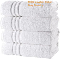 Luxury Egyptian cotton bath towels set