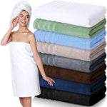 Pack of 8 Large Big Bath Towels Sheets 100% Egyptian Cotton Large Size Bathroom Towels - Towelsbay