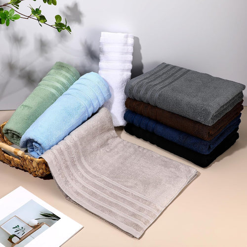 Pack of 8 Large Big Bath Towels Sheets 100% Egyptian Cotton Large Size Bathroom Towels - Towelsbay