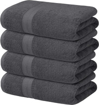 4-Piece Set of 600GSM Bath Sheets - Extra Large and Luxuriously Soft 85 X 165 cm Bath Sheets - Towelsbay