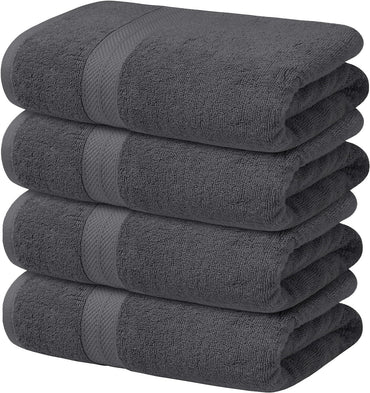 4-Piece Set of 600GSM Bath Sheets - Extra Large and Luxuriously Soft 85 X 165 cm Bath Sheets - Towelsbay