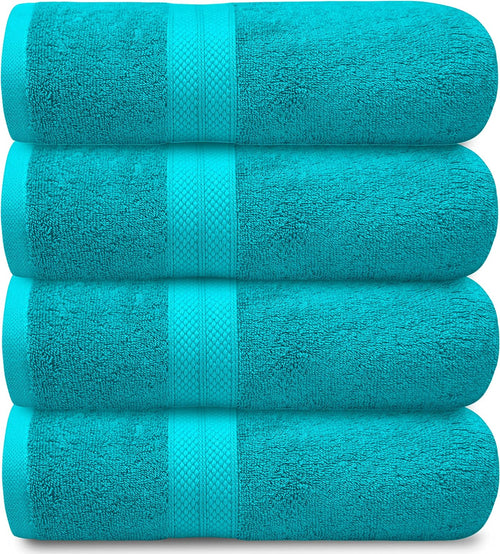 4-Piece Set of 600GSM Bath Sheets - Extra Large and Luxuriously Soft 85 X 165 cm Bath Sheets - Towelsbay