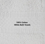 Box of 32 Luxury Soft White Bath Towels Egyptian Cotton 600GSM Hotel Quality - Towelsbay