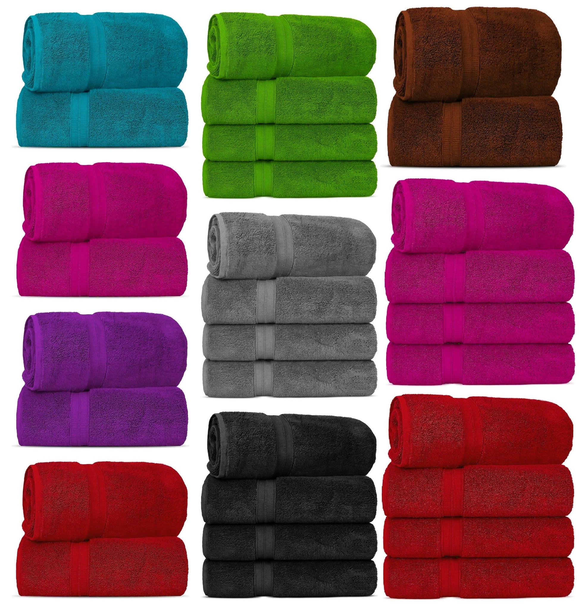 4X Large Super Jumbo Bath Sheet 100% Luxury Soft Big XL Bathroom Towel 100 X 200cm - Towelsbay