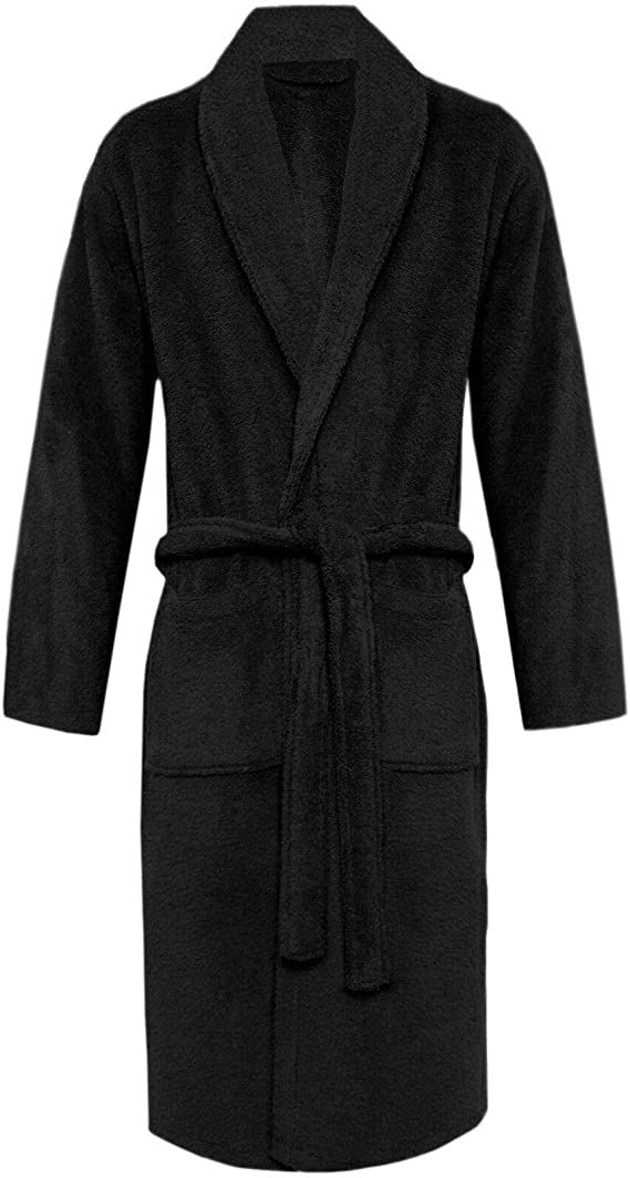 Shawl neck bath robe in soft Egyptian cotton fabric