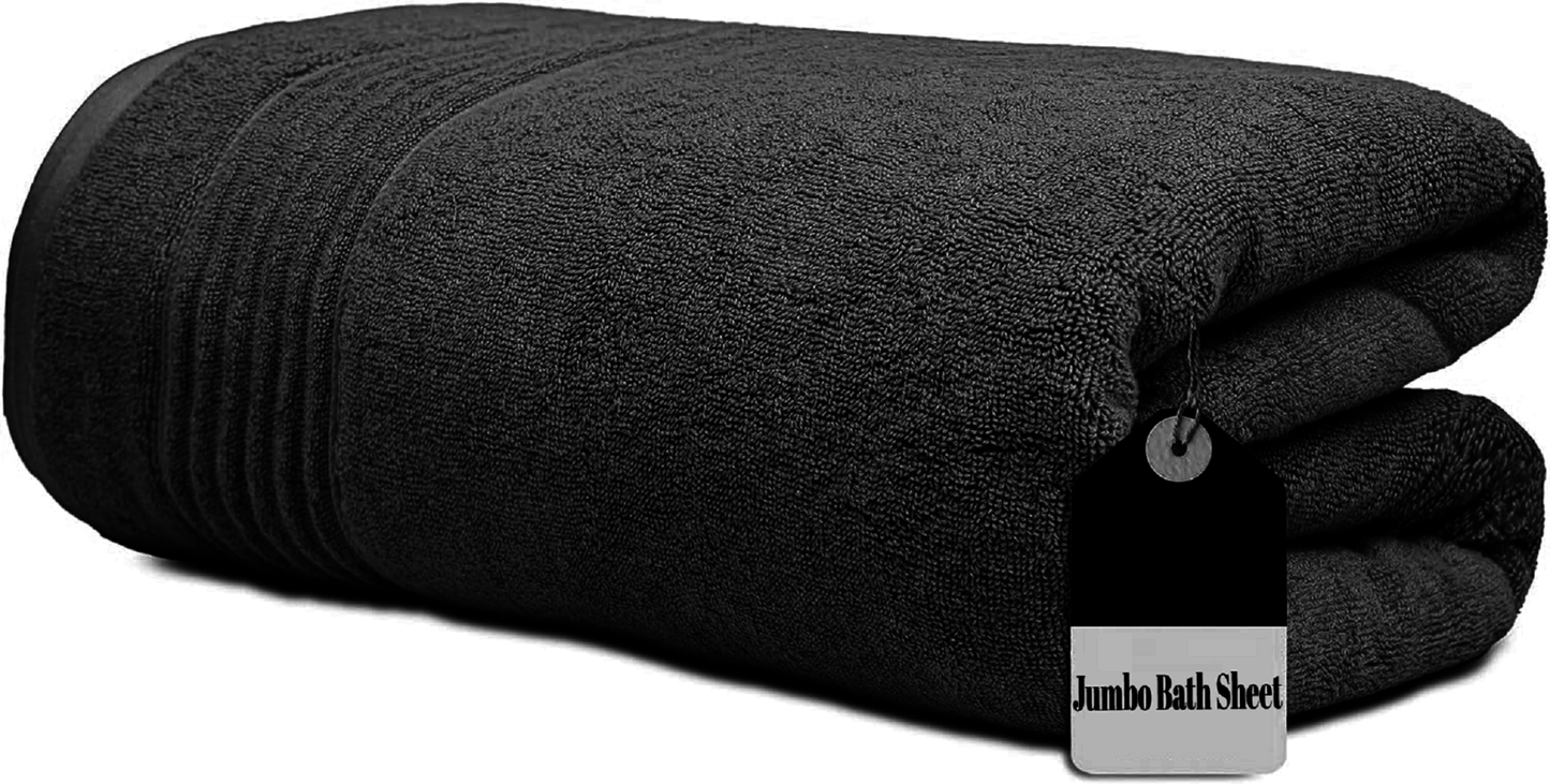 Pure Egyptian Cotton Large Super Jumbo Bath Sheet Big Soft Beach Towels XL (100X 200cm) - Towelsbay