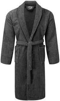 Unisex Shawl Bath Robe in 100% Egyptian Cotton Terry Towels: The Greatest Comfort - Towelsbay