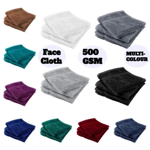 Egyptian cotton face cloths