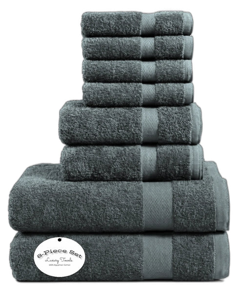 8 Piece Towels Bale Set Super Soft & Absorbent for Multipurpose use - Towelsbay