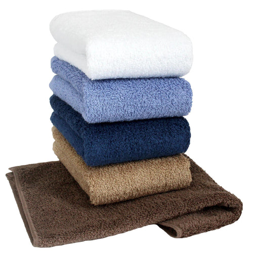 12X Premium Face Cloths 100% Super Soft Cotton Towels 30 X 30cm - Towelsbay