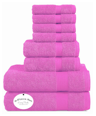 8 Piece Towels Bale Set Super Soft & Absorbent for Multipurpose use - Towelsbay