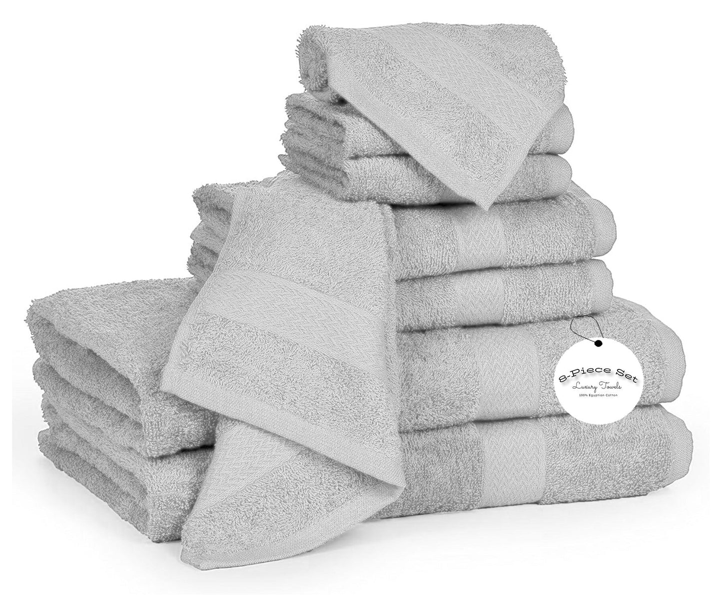 8 Piece Towels Bale Set Super Soft & Absorbent for Multipurpose use - Towelsbay