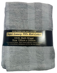 XXXL Large Jumbo Bath Sheet Towel 100% Cotton Egyptian Cotton Bath Sheets (150 x 200 CM)