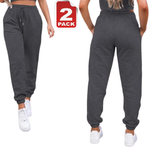 2 X Ladies Tracksuit Bottoms Womens Joggers Trousers Jogging Gym Pants Lounge Wear Fleece Sports Jog Pants S-XXL - Towelsbay