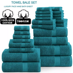 Luxury Soft 6 Piece 800GSM Towel Bale - 4 Hand Towels, 2 Bath Towels Towelsworld