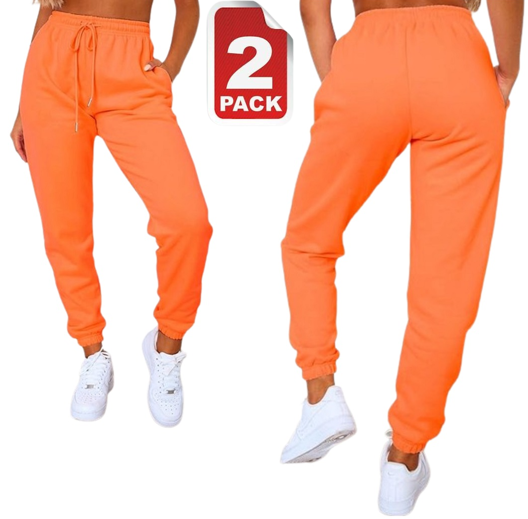 2 X Ladies Tracksuit Bottoms Womens Joggers Trousers Jogging Gym Pants Lounge Wear Fleece Sports Jog Pants S-XXL - Towelsbay