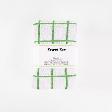 Get Your Hands on the Softest Tea Towels: 100% Cotton Terry Toweling Big Check - Towelsbay