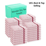 Box of 320 Luxury Wonder Dry Kitchen Cleaning Cloths Tea towels - Towelsbay