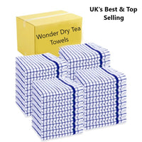 Box of 320 Luxury Wonder Dry Kitchen Cleaning Cloths Tea towels - Towelsbay