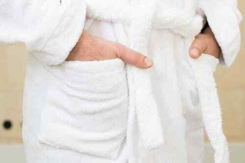 Unisex luxury shawl neck bath robe for comfort