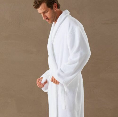 Egyptian cotton robe with matching belt and pockets