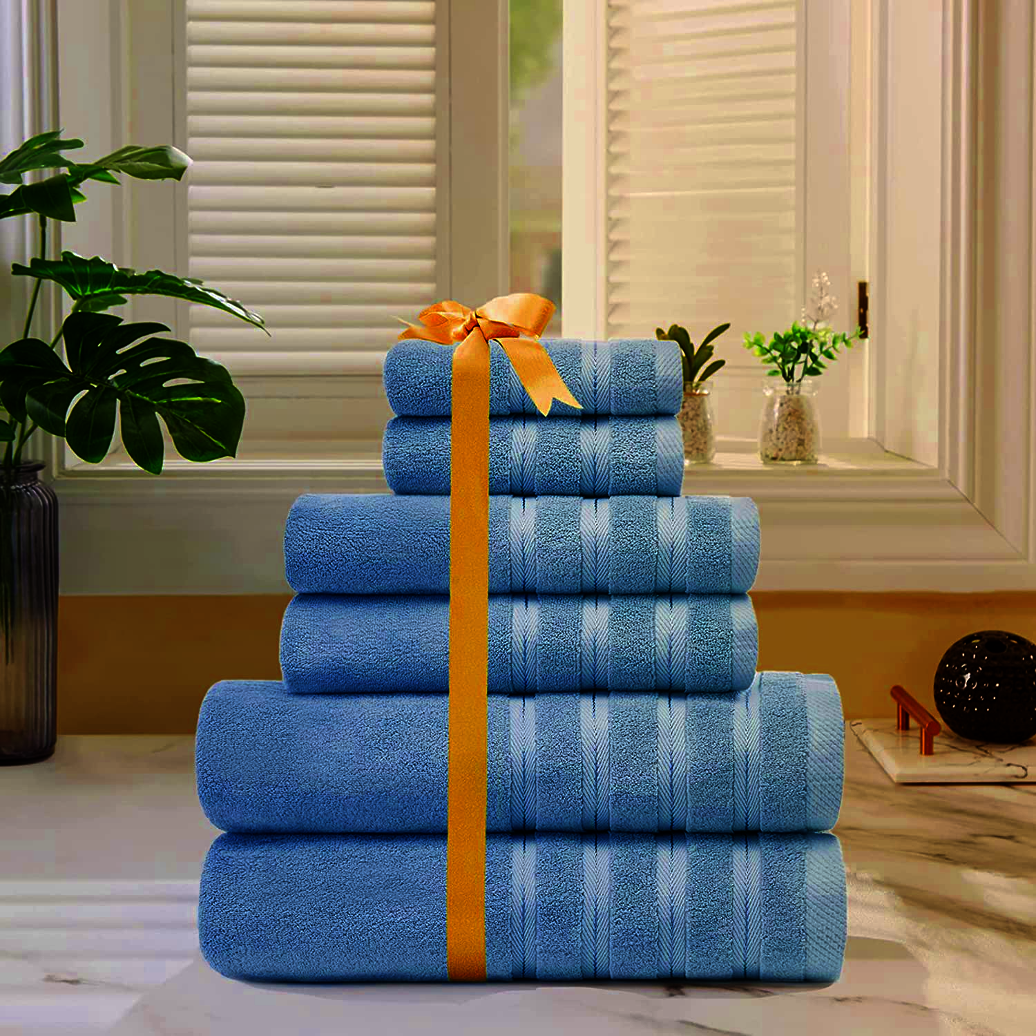 Luxury Premium Quality 8pc Towels Set 100% Egyptian Cotton 800GSM - Towelsbay