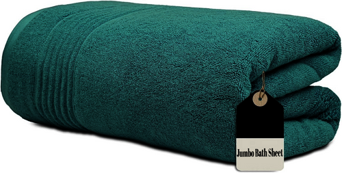 Pure Egyptian Cotton Large Super Jumbo Bath Sheet Big Soft Beach Towels XL (100X 200cm) - Towelsbay