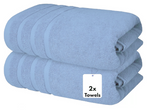 2x Charcoal Extra Large Jumbo Bath Sheets - (Size: 100X200cm)