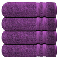 Soft Jumbo Bath Towels 4-Piece Set Egyptian Cotton