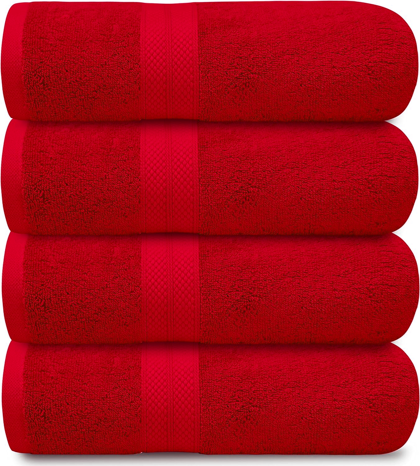 4-Piece Set of 600GSM Bath Sheets - Extra Large and Luxuriously Soft 85 X 165 cm Bath Sheets - Towelsbay