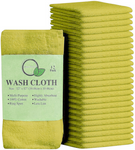 High Quality Egyptian Cotton-12 Pack of Flannel Washcloths -Super Soft - Towelsbay