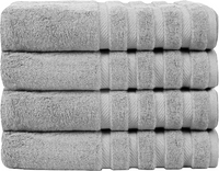 Pack of 4 - XL Giant Bath Towels, 100% Egyptian Cotton, 85 x 165 cm - Towelsbay