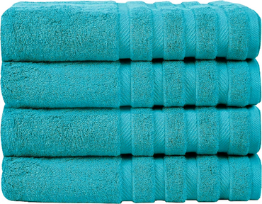 Pack of 4 - XL Giant Bath Towels, 100% Egyptian Cotton, 85 x 165 cm - Towelsbay