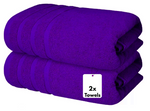 2x Charcoal Extra Large Jumbo Bath Sheets - (Size: 100X200cm)