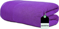 Pure Egyptian Cotton Large Super Jumbo Bath Sheet Big Soft Beach Towels XL (100X 200cm) - Towelsbay