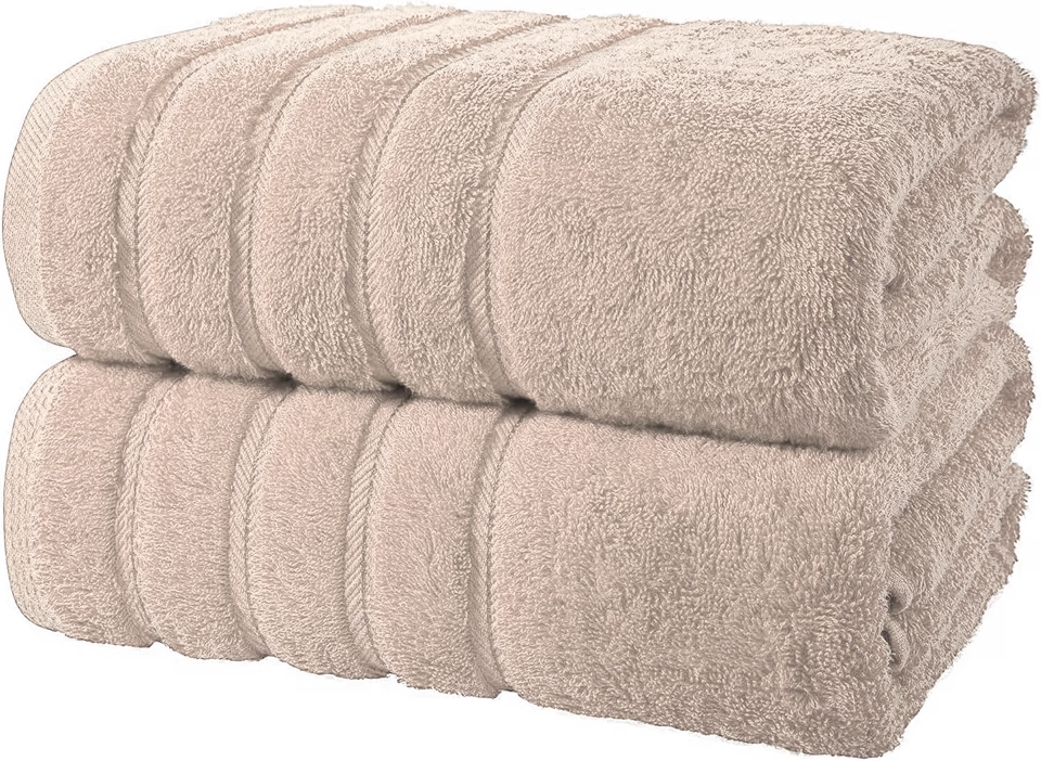 2X Luxury Super Jumbo Bath Sheets 800GSm 100% Egyptian Cotton Bath Towels 70 X 140cm - Towelsbay