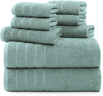 Indulge in Luxury with Our 100%Egyptian Cotton 8 Piece Towel Set 500GSM - Towelsbay