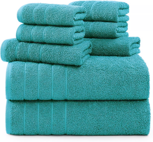 Indulge in Luxury with Our 100%Egyptian Cotton 8 Piece Towel Set 500GSM - Towelsbay