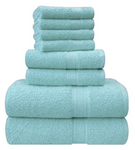 Super Soft 8 Piece 500GSM Towel Bale - Luxury 4 Face Cloths, 2 Hand Towels, 2 Bath Towels