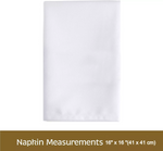 96 X White Cotton Napkins Table Linen Dinner Cloth 100% Egyptian Cotton 250 TC