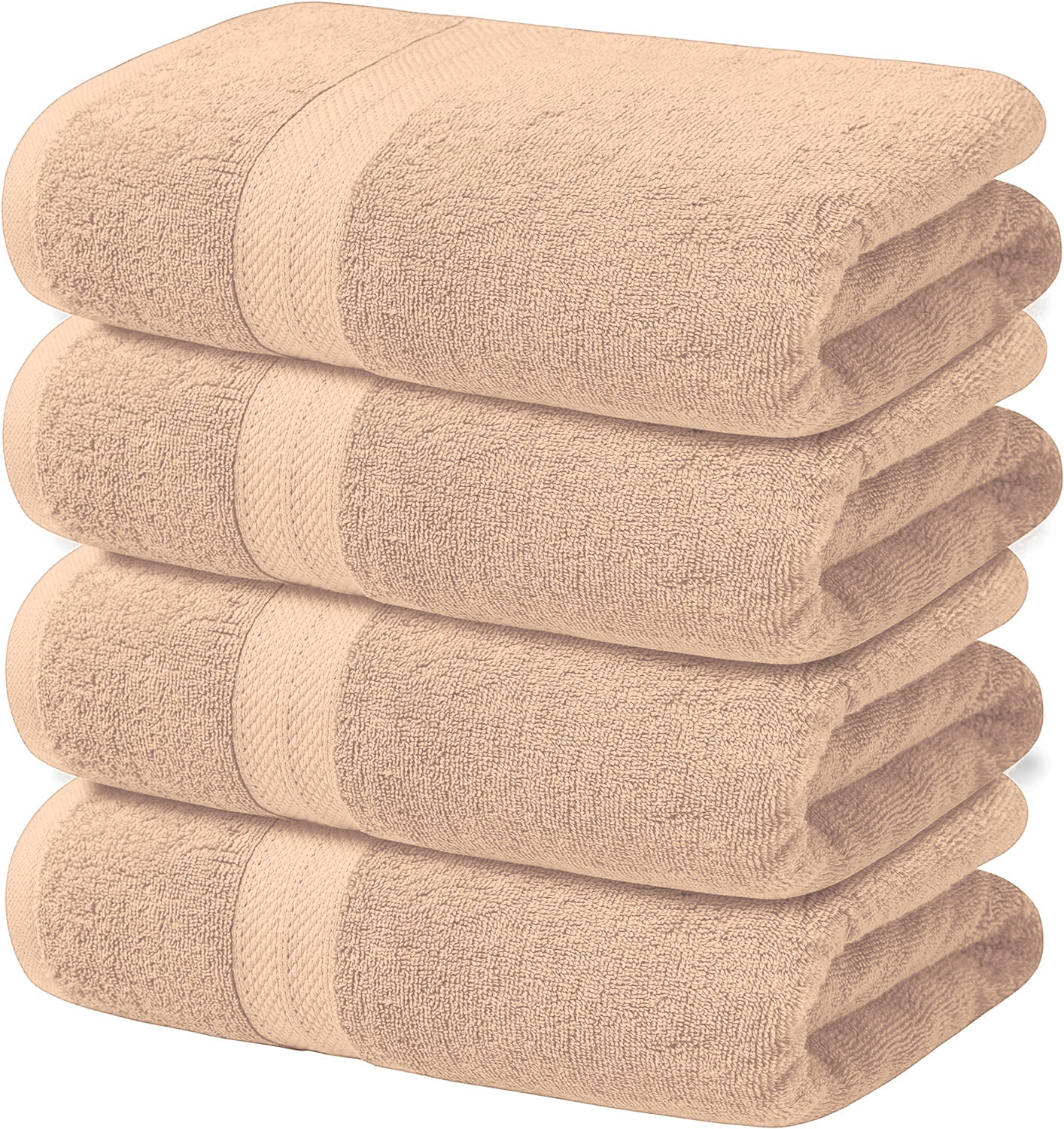 4-Piece Set of 600GSM Bath Sheets - Extra Large and Luxuriously Soft 85 X 165 cm Bath Sheets - Towelsbay