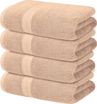 4-Piece Set of 600GSM Bath Sheets - Extra Large and Luxuriously Soft 85 X 165 cm Bath Sheets - Towelsbay