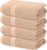 4-Piece Set of 600GSM Bath Sheets - Extra Large and Luxuriously Soft 85 X 165 cm Bath Sheets - Towelsbay