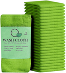 High Quality Egyptian Cotton-12 Pack of Flannel Washcloths -Super Soft - Towelsbay