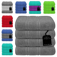 4X Large Bath Towels 75 x 150 cm 100% Egyptian Cotton Bath Sheets Towels 500GSM - Towelsbay