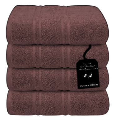 4X Large Bath Towels 75 x 150 cm 100% Egyptian Cotton Bath Sheets Towels 500GSM - Towelsbay