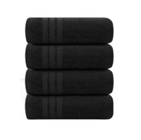 Pack of 4 Extra Large Jumbo Bath Sheets Towels 100% Egyptian Cotton 75 x 150 cm Towelsworld