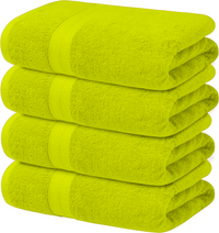 4-Piece Set of 600GSM Bath Sheets - Extra Large and Luxuriously Soft 85 X 165 cm Bath Sheets - Towelsbay