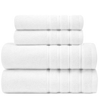 4 Piece 600GSM Zero Twist Towel Bale - 2 Hand Towels, 2 Bath Towels